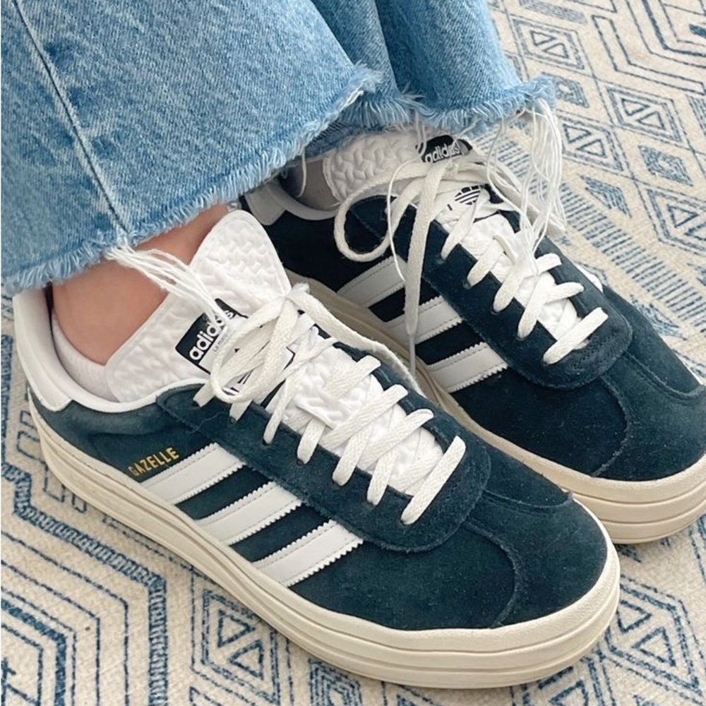 black adidas gazelle bold